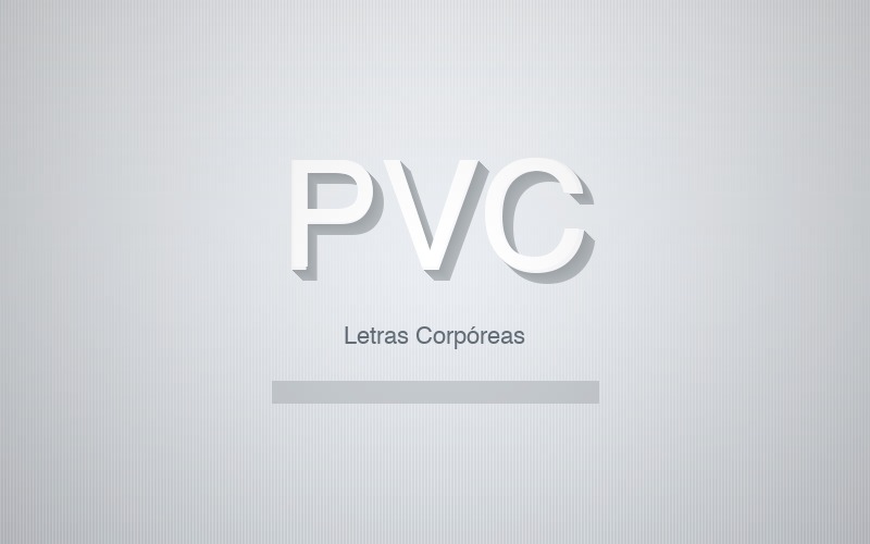Letras corpóreas en PVC Paraguay